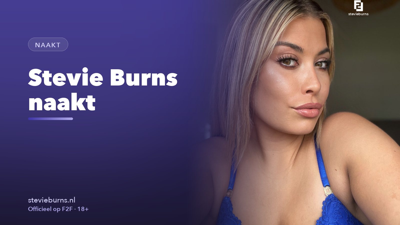Stevie Burns naakt: waar haar echte foto's staan