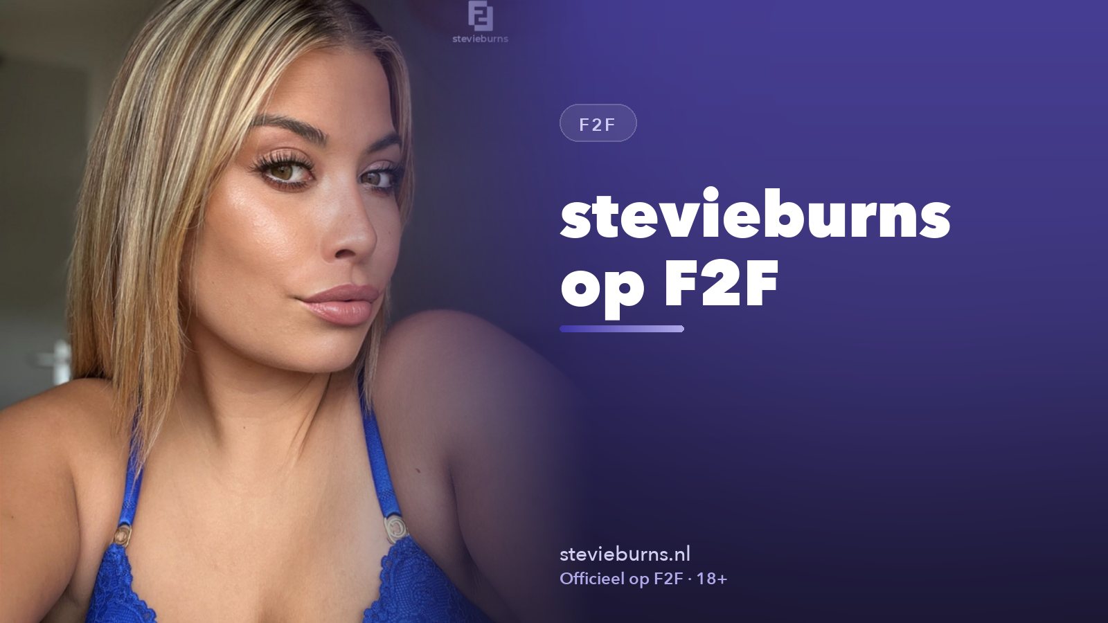 stevieburns op F2F: dit vind je op haar profiel